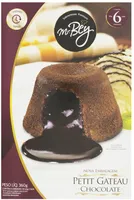 Petit Gâteau Congelado Chocolate Mr. Bey Sobremesas Premium Caixa 360g 6 Unidades