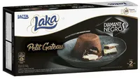 Petit Gâteau Congelado Chocolate Recheio Diamante Negro E Laka Lacta Caixa 160g 2 Unidades