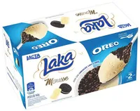 Mousse Congelado Laka Cobertura Oreo Lacta Caixa 160g 2 Unidades