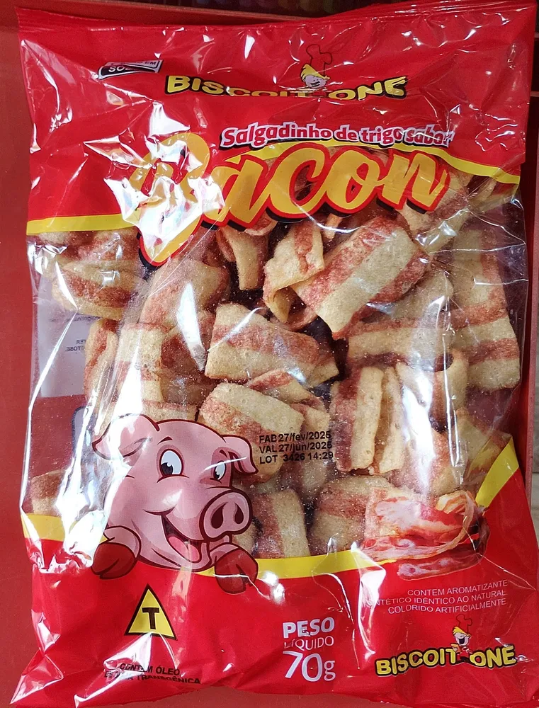 Salgadinho de bacon