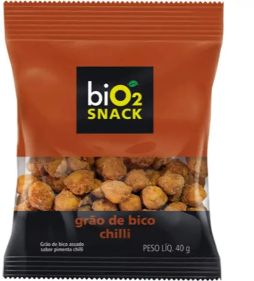Grão De Bico Assado Chilli Bio2 Snack Pacote 40g