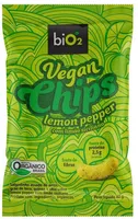 Salgadinho Orgânico Lemon Pepper Bio2 Vegan Chips Pacote 40g