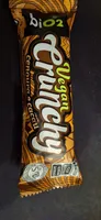 Barra De Cereal Cenoura E Cacau Cobertura Chocolate Meio Amargo Bio2 Vegan Crunchy Pacote 28g