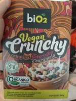 Cereal Matinal Orgânico Cenoura, Beterraba, Cacau E Caramelo Bio2 Vegan Crunchy Caixa 200g