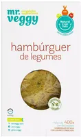 Hambúrguer De Soja Com Legumes Zero Lactose Mr. Veggy Caixa 400g 6 Unidades