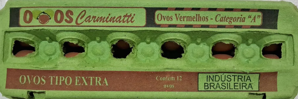 Ovos vermelhos tipo extra