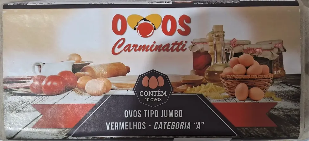 Ovos tipo jumbo vermelhos