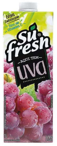 Bebida Adoçada Uva Sufresh Caixa 1l