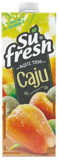 Bebida Adoçada Caju Sufresh Caixa 1l
