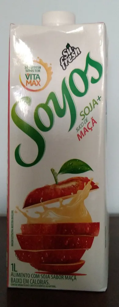 Alimento com soja sabor de maçã