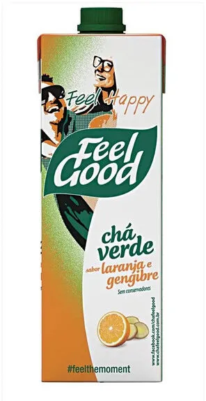 Chá Verde Laranja E Gengibre Feel Good Caixa 1l