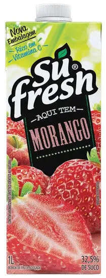 Bebida Adoçada Morango Sufresh Caixa 1l
