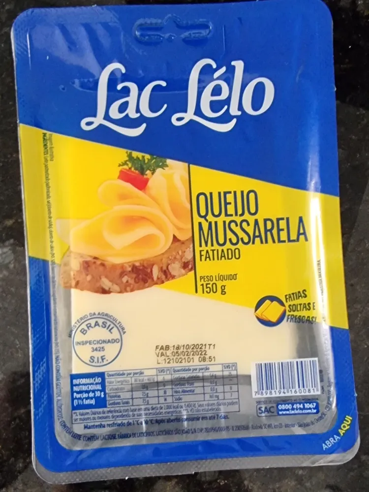 Queijo Mussarela Fatiado