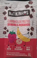 Cubinhos de Frutas Banana e Morango