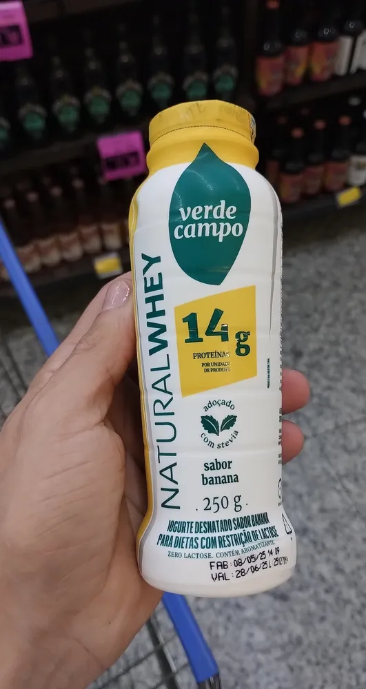 Natural Whey desnatado sabor banana