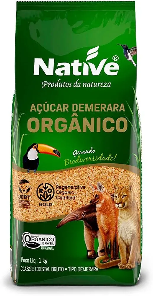 Açúcar Demerara Native Orgânico (1 kg)