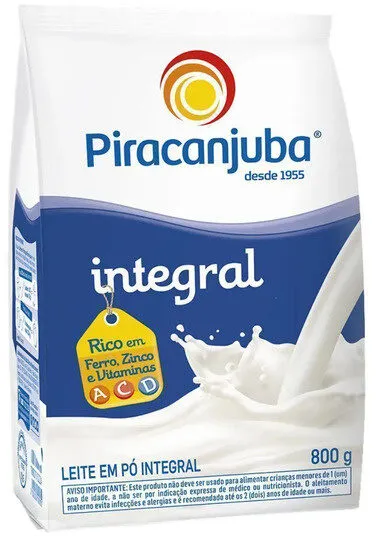 Leite Pó Integral Piracanjuba Pacote 800g