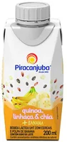 Bebida Láctea Uht Banana Com Quinoa, Linhaça E Chia Piracanjuba Caixa 200ml