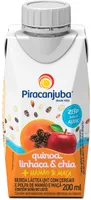 Bebida Láctea Uht Mamão Maçã Com Quinoa, Linhaça E Chia Sem Adição De Açúcar Piracanjuba Caixa 200ml