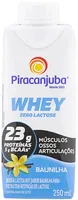Bebida Láctea Uht Baunilha Zero Lactose Piracanjuba Whey Caixa 250ml 23g