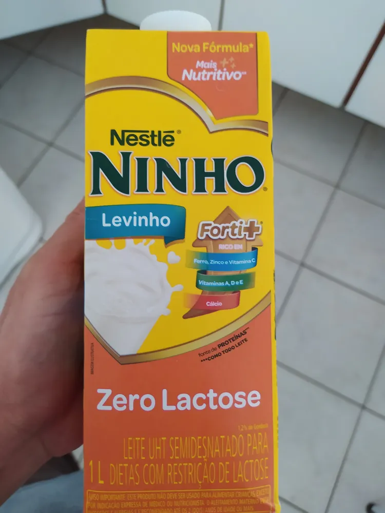 Leite Zero lactose Ninho Semidesnatado
