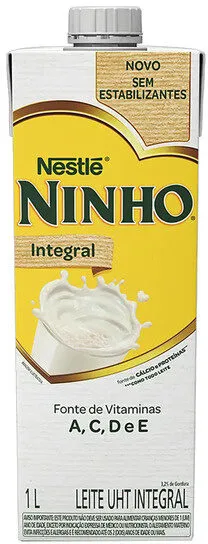 Leite Uht Integral Ninho Caixa Com Tampa 1l