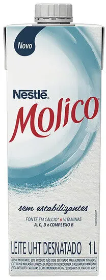 Leite Uht Desnatado Molico Caixa Com Tampa 1l