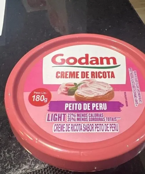 Creme de ricota light peito de peru