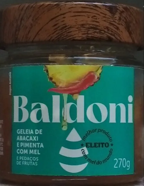 Geleia de Abacaxi e Pimenta com Mel Baldoni