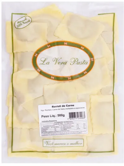 Ravióli De Carne La Vera Pasta 500g