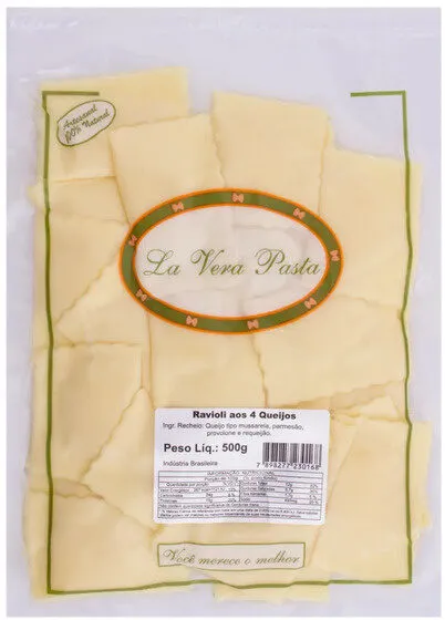 Ravióli Aos 4 Queijos La Vera Pasta 500g