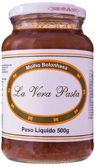 Molho De Tomate à Bolonhesa La Vera Pasta Vidro 500g