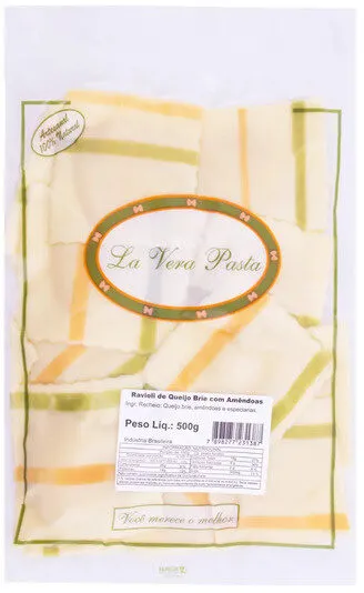 Ravióli De Queijo Brie Com Amêndoas La Vera Pasta 500g