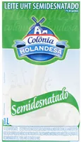 Leite Uht Semidesnatado Colônia Holandesa Caixa 1l