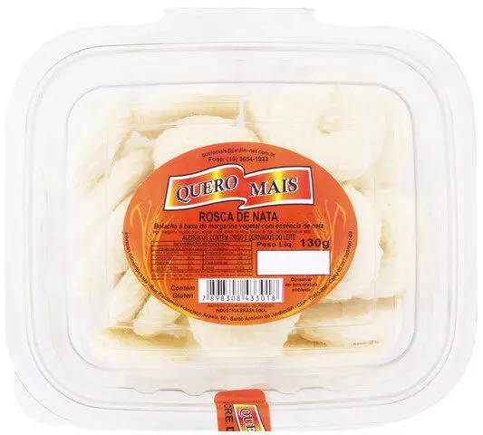 Biscoito Rosquinha Nata Quero Mais Pote 130g