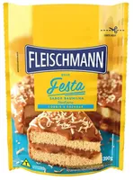 Mistura Para Bolo Festa Aerado Baunilha Fleischmann Sachê 390g