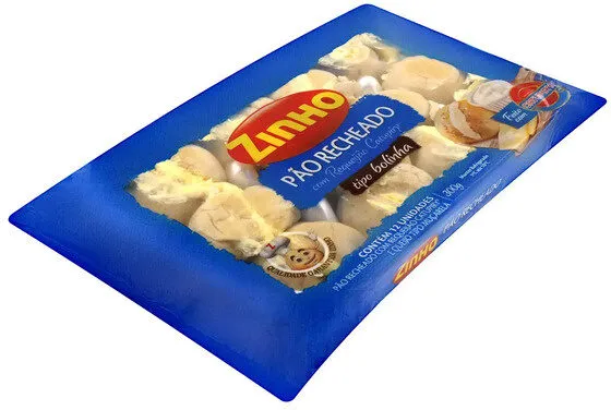 Pão Bolinha Recheio Catupiry Zinho Pacote 300g