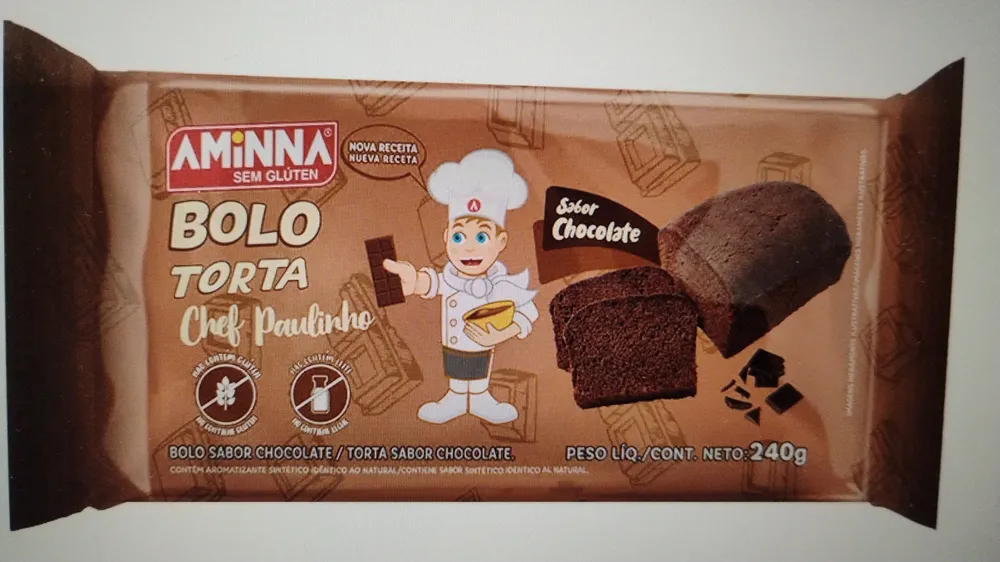 Bolo do Chef Paulinho Sem Glúten, Sabor Chocolate