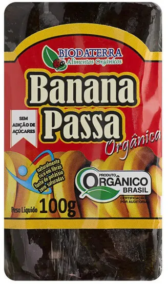 Banana Passa Organica 100g .