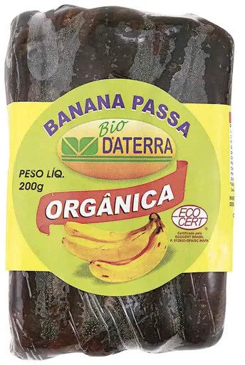 Banana Passa Organica Bio Da Terra 200gr