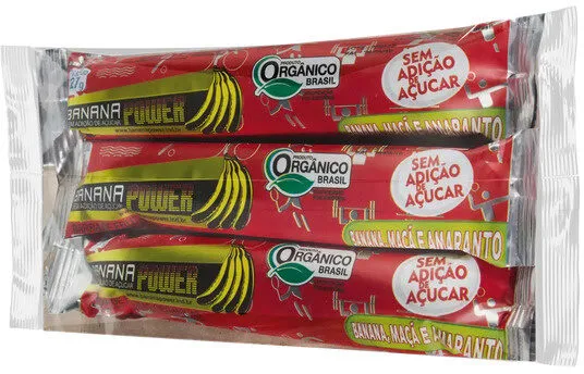 Barra Frutas Tripack Banana Maca Amaranto 81g Banana Power