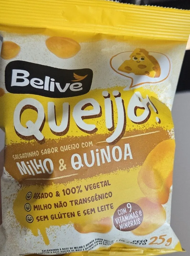 Salgadinho Sabor Queijo com Milho e Quinoa