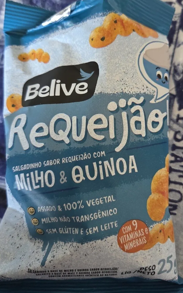Salgadinho Sabor Requeijão Com Milho e Quinoa
