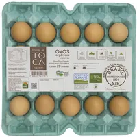 Ovos Caipira Grande Orgânico Fazenda Da Toca Bandeja 20 Unidades