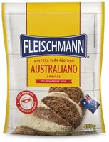 Mistura Para Pão Australiano Mel Fleischmann Pacote 450g