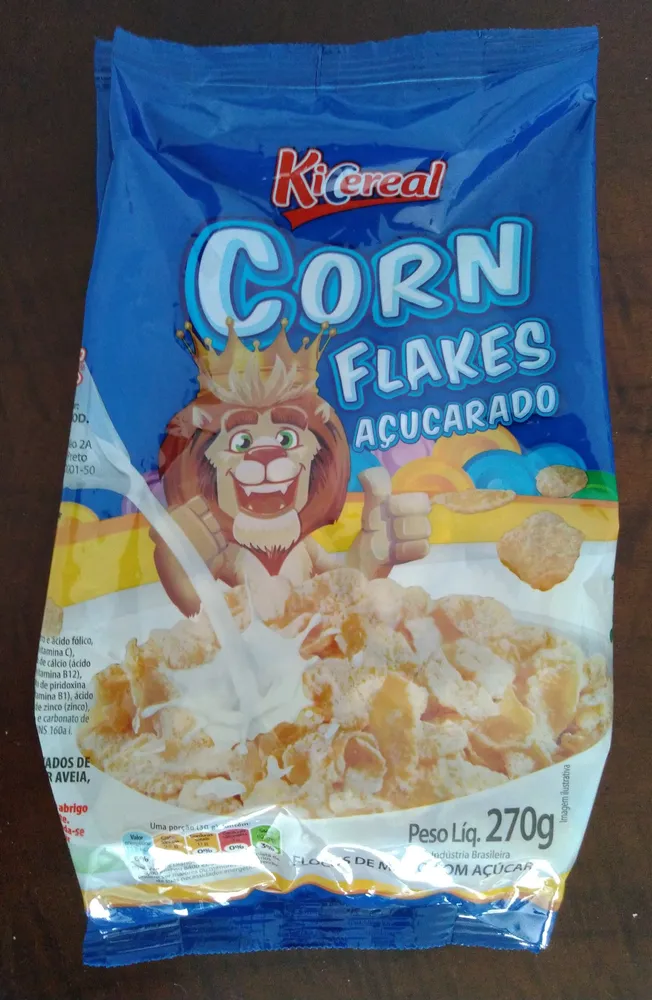 Flocos de milho com açúcar