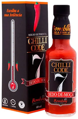 Molho De Pimenta Dedo De Moça Bombay Herbs Spices Chilli Code Vidro 60ml