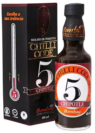 Molho De Pimenta Chipotle Bombay Herbs Spices Chilli Code Vidro 60ml
