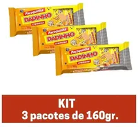Pack Paçoquinha Cremosa Dadinho Pacote 160g 8 Unidades