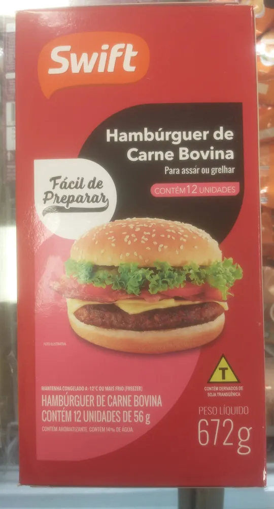 Hambúrguer de Carne Bovina Swift